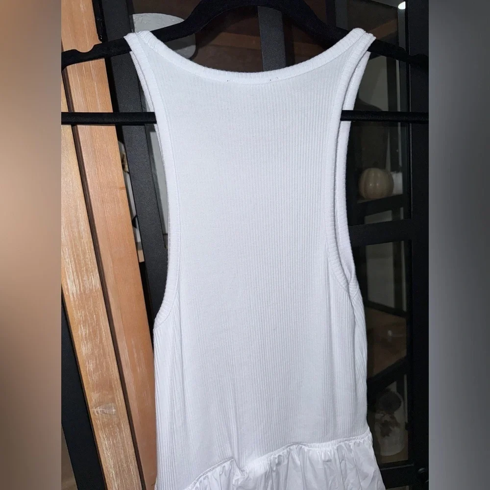 J. Crew Maxi dress Vintage midi High Neck Tank Poplin ribbed pockets ruffle